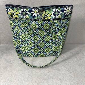 Vera Bradley Large Tote Daisy Daisy Retired (2008) Quilted Shoulder Bag